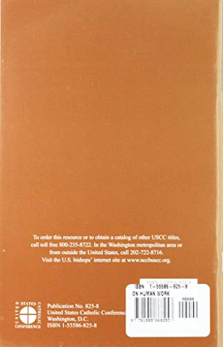 On Human Work (Laborem Exercens) Us Catholic Conference No. 8258,Used