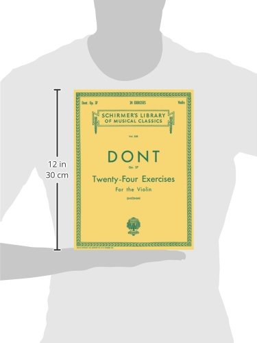 24 Exercises, Op 37: Schirmer Library Of Classics Volume 328 Violin Method (Schirmer'S Library Of Musical Classics)-new