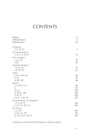 Aristotle: Selections