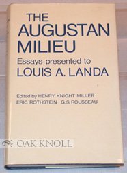The Augustan milieu: Essays presented to Louis A. Landa,Used