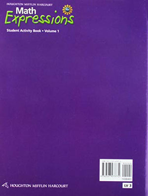 Math Expressions, Grade 3 Student Activity Book Consumable: Houghton Mifflin Harcourt Math Expressions,Used