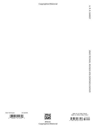 Oboe Method (Kalmus Edition),New