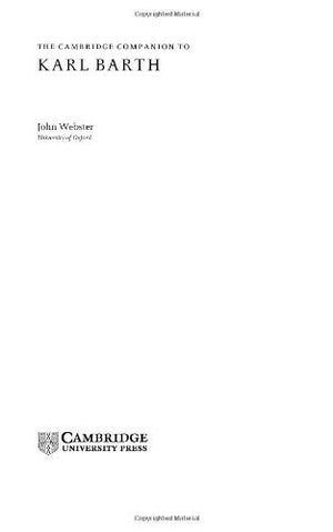 The Cambridge Companion to Karl Barth (Cambridge Companions to Religion),Used