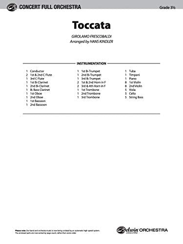 Toccata: Full Orchestra Concert Level (Concert Full Orchestra),Used