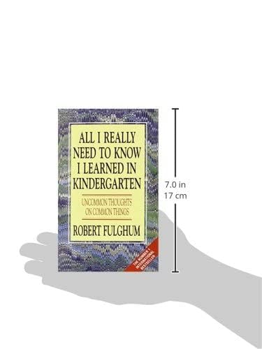 All I Really Need To Know I Learned In Kindergarten-used