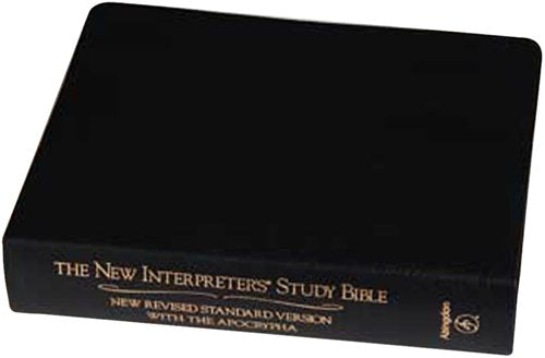 New Interpreters Study Bible: New Revised Standard Version With the Apocrypha, Black Genuine Leather,Used