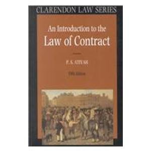 An Introduction to the Law of Contract (Clarendon Law Series),Used