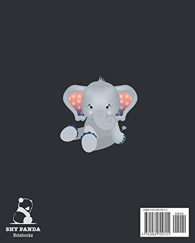Elephant Primary Composition Book: Draw Top Lines Bottom: With Picture Space  Cute Elephant Primary Composition Notebook K2  Ki,Used