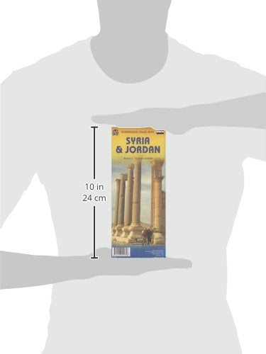 Jordan 1:610,000 & Syria 1:740,000 Travel map,Used