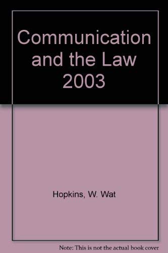 Communication and the Law 2003,Used