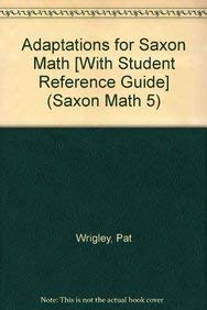 Student Adaptation Workbook B (Saxon Math 5),Used