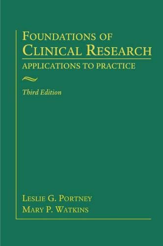 Foundations of Clinical Research: Applications to Practice,Used