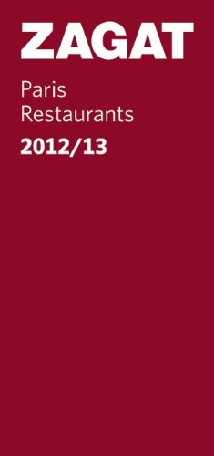2012/13 Paris Restaurants (Zagat),Used