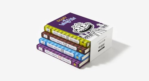 Diary Of A Wimpy Kid Box Of Books 58 Hardcover Gift Set: Ugly Truth, Cabin Fever, The Third Wheel, Hard Luck