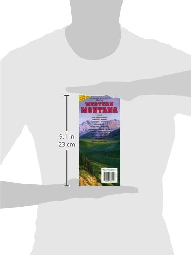 Topographic Recreational Map of Western Montana,Used