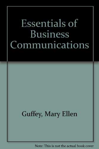 Essentials of Business Communication: A Writing Improvement Program,Used