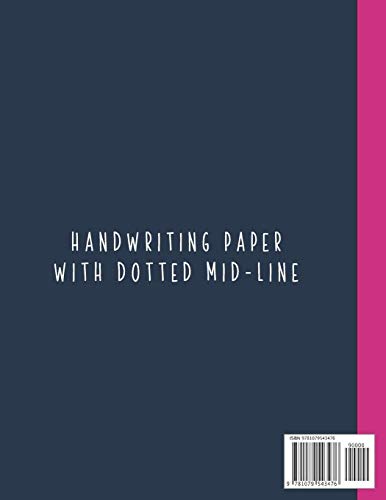 Primary Composition Notebook: A Purple Gymnastics Primary Composition Notebook For Girls Grades K2 Featuring Handwriting Lines ,Used