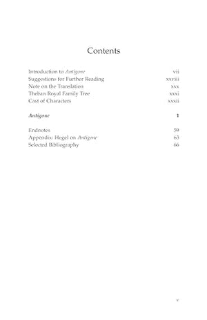 Antigone (Hackett Classics),New
