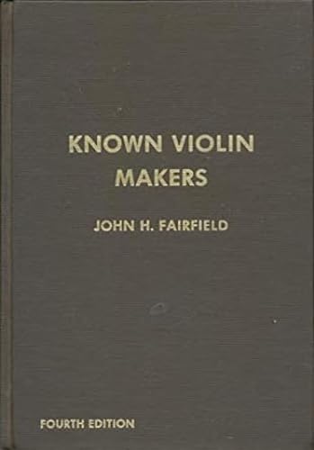 Known Violin Makers,New