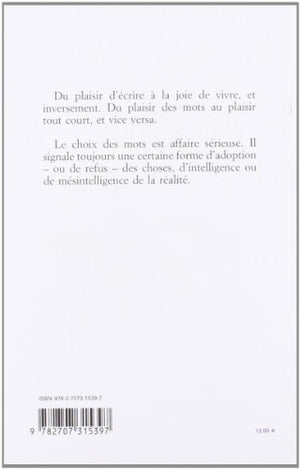 Le choix des mots,Used