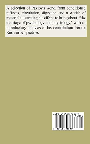 I.P. Pavlov: Selected Works,Used