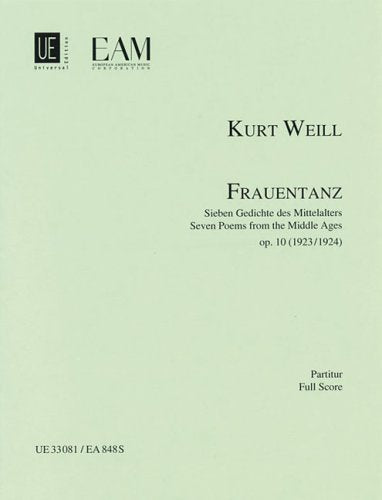 Frauentanz, Op. 10: Seven Poems from the Middle Ages,Used
