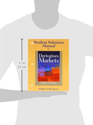 Student Solutions Manual for Derivatives Markets,Used