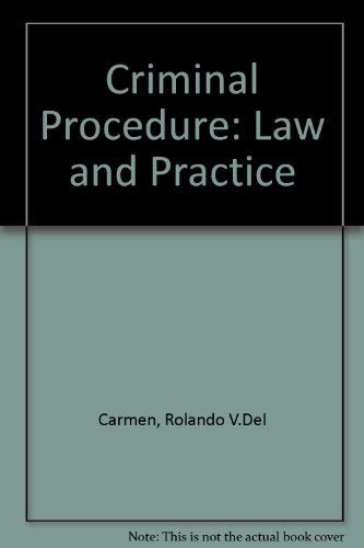 Criminal procedure: Law and practice,Used