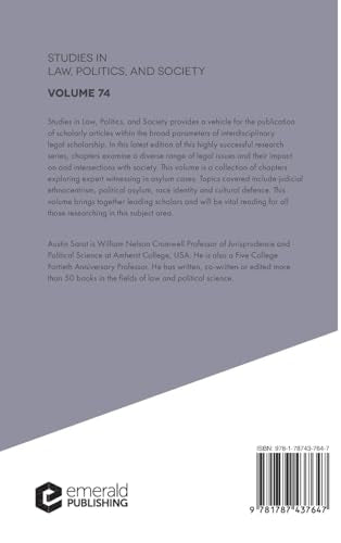Special Issue: Cultural Expert Witnessing (Studies in Law, Politics, and Society, 74),Used