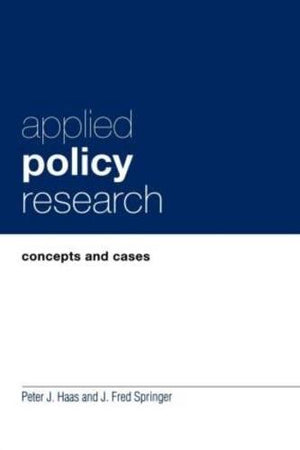 Applied Policy Research: Concepts And Cases,New