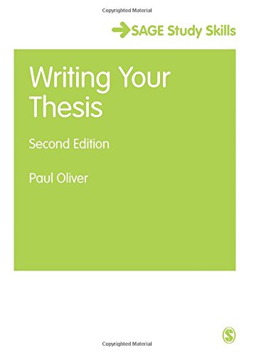 Writing Your Thesis (SAGE Study Skills Series),Used