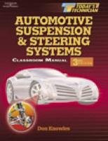 Today's Technician: Automotive Suspension & Steering Systems: Classroom/Shop Manuals Set,Used