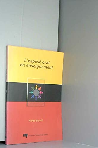 EXPOSE ORAL EN ENSEIGNEMENT,Used