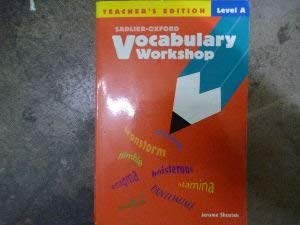 Vocabulary Workshop, Level A, Teacher'S Edition,New