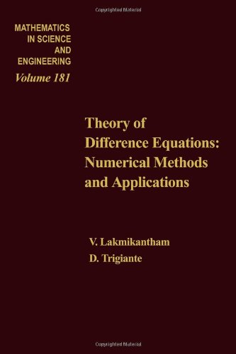 Theory of Difference Equations:Numerical Methods and Applications,Volume 181,Used