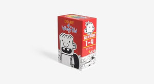 Diary of a Wimpy Kid Box of Books 14 Hardcover Gift Set: Diary of a Wimpy Kid, Rodrick Rules, The Last Straw, Dog Days,Used