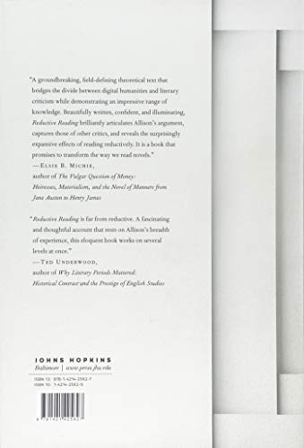 Reductive Reading: A Syntax of Victorian Moralizing,Used