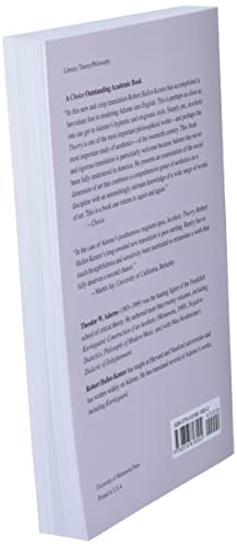 Aesthetic Theory (Volume 88) (Theory And History Of Literature),New