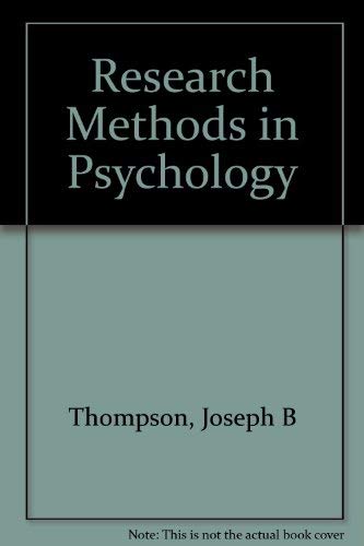 Study Guide for Research Methods in Psychology,Used