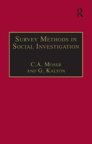 Survey Methods in Social Investigation,Used