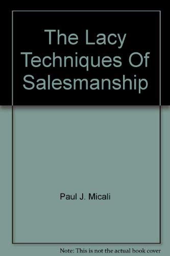 Lacey Technique for Salesmanship,Used
