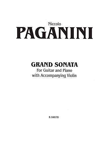Grand Sonata: For Guitar and Piano with Accompanying Violin (Kalmus Edition),Used