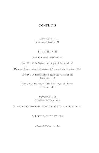 Ethics: With The Treatise On The Emendation Of The Intellect And Selected Letters (Hackett Classics)