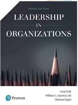 Leadership In Organizations, 9Th Edition,Used