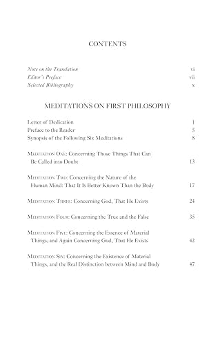 Meditations On First Philosophy (Hackett Classics)