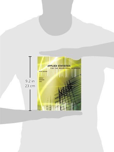 Applied Statistics for the Behavioral Sciences,New
