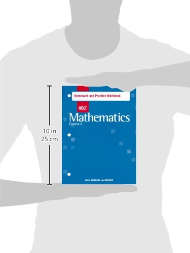 Holt Mathematics: Homework Practice Workbook Course 2,Used