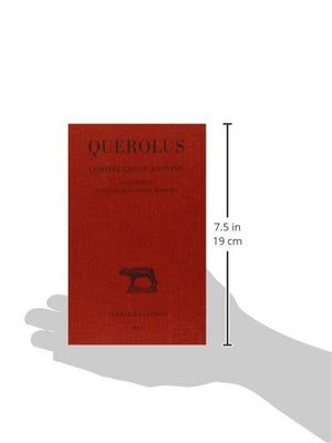 Comdie latine anonyme: Le Grincheux (comdie de la petite marmite) (Collection Des Universites de France) (French Edition),Used