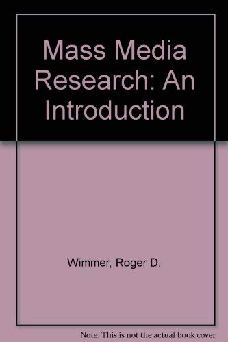 Mass media research: An introduction,Used