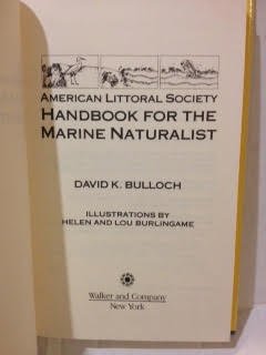 American Littoral Society Handbook For The Marine Naturalist